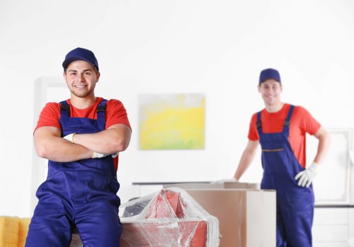 Van and moving boxes representing booking terms for a man with a van service