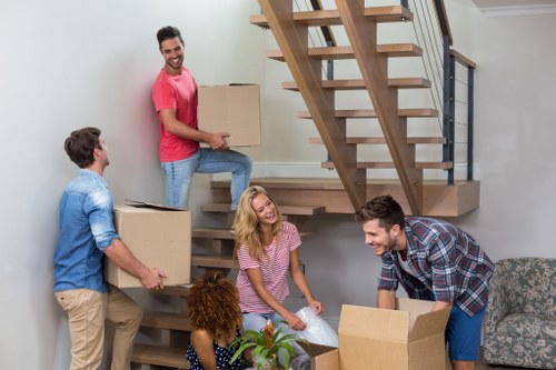 Van loading and safety equipment for a Peckham moving service