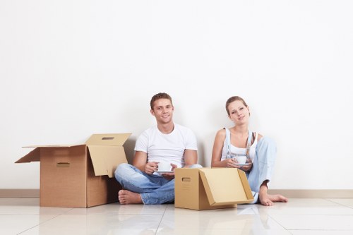 Office and retail relocation supplies prepared for a Peckham business move
