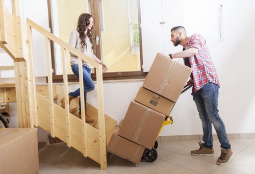Moving van outside a Peckham flat with parking and access considerations