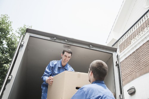 Organised household items ready for house removals in Peckham