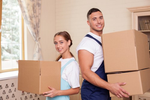 Peckham man and van transporting boxes and household items